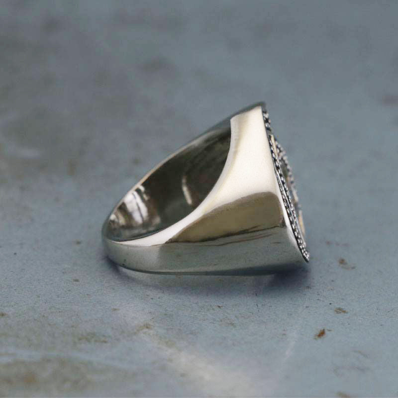 90s A&G gothic logo ring 20号 silver 925 90s A&G gothic logo ring 20号 silver 925