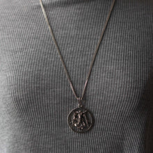 Baphomet Pendant Necklace sterling silver Pentagram Sigil Illuminati Goat Satan star