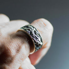 Chinese Dragon Ring sterling silver 925 biker Jewelry skull celtic men