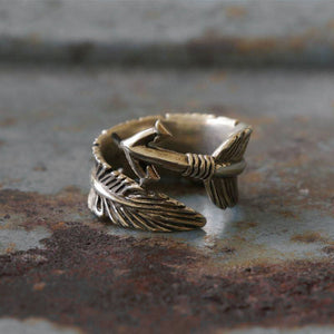 feather Eagles Biker Ring Skull sterling silver man arrow Chief Head Indians