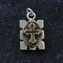 Vintage Mexican Cross Christ Pendant Necklace sterling silver 925 Jesus men Biker