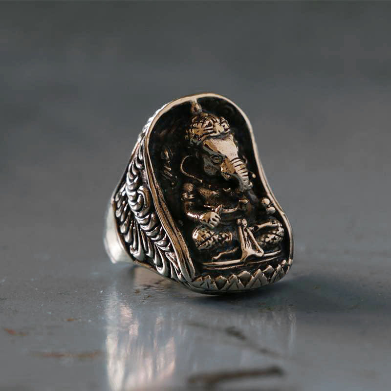 Ganesha 22K Gold Ring | G.Rajam Chetty And Sons Jewellers