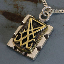 Seal of Satan Pendant Necklace sterling silver 925 Mexican Baphomet Pentagram Sigil Lucifer