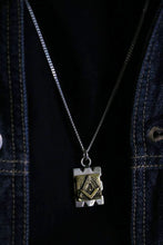 masonic Mexican Pendant Necklace Biker sterling silver 925 freemason illuminati triangle