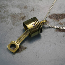 piston rod Pendant Necklace sterling silver 925 Biker motorcycle engine parts