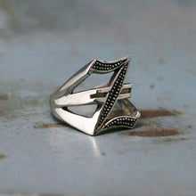 Z alphabet Biker Ring gothic sterling silver 925 Old english A-Z Initial Letters GIFT Monogram NAME