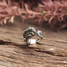 Starfish coral Ring made of sterling silver 925 for women nautical style