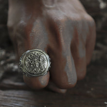Gothic Medusa Snake Hair gorgon man sterling silver ring biker gothic viking