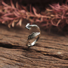 feather arrow ring for women made of sterling silver 925 boho style