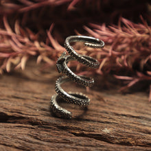 Tentacle octopus Starfish Ring for unisex made of sterling silver 925 nautical