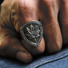 marijuana ring made of sterling silver 925 for men Reggae style