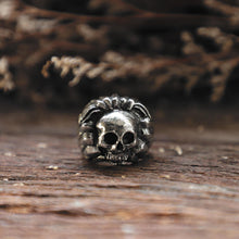 Jaguar Warrior Skull sterling silver Ring 925 biker style