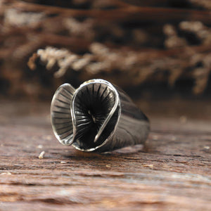 flower ring for women made of sterling silver 925 boho style
