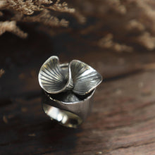 flower ring for women made of sterling silver 925 boho style