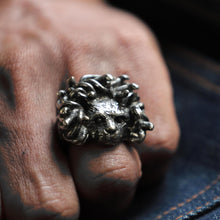 Cat Medusa Snake Hair made of sterling silver ring 925 for women biker gothic viking