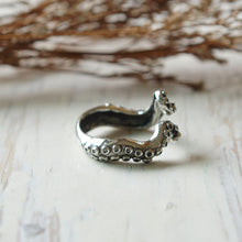 tentacle octopus for unisex made of sterling silver ring 925 Thumb ring style