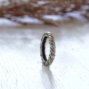 small dot made of sterling silver ring 925 for unisex boho style