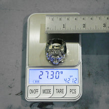 RASTA LION OF JUDAH Ring Biker sterling silver Vintage skull 925 RAMPANT ETHNIC TRIBAL