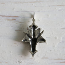star goat baphomet Pendant Necklace sterling silver 925 Satan Pentagram Vintage handmade