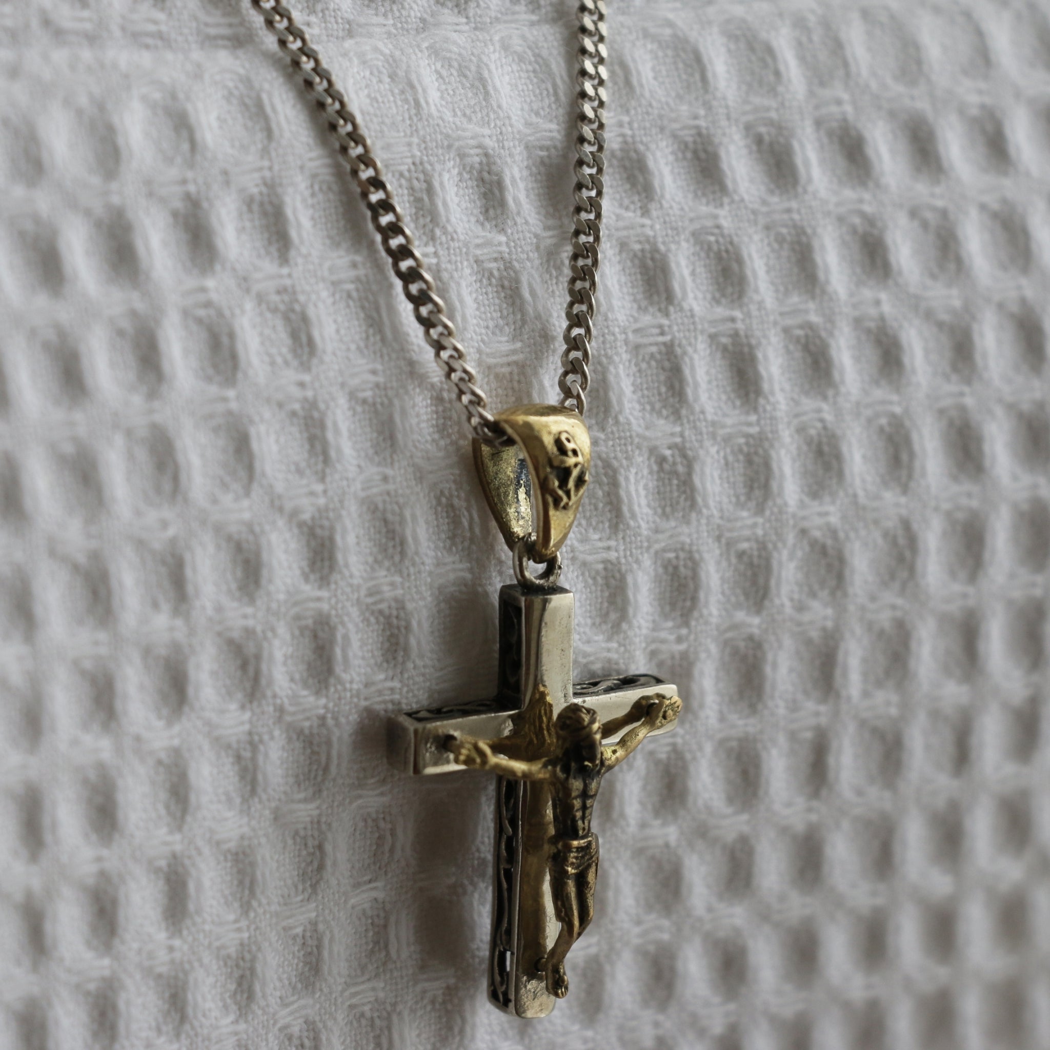 定番人気！ Jesus Crucifix Vintage Cross sterling Necklace Pendant アクセサリー