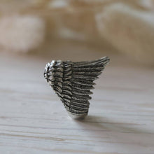 Angel Wings Bird Ring sterling silver Owl minimal women girl gift Jewelry Boho