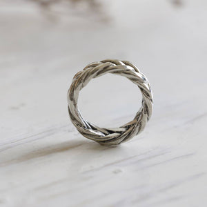 braided knot ring sterling silver 925 Viking Engagement celtic eternity Mother's day gift