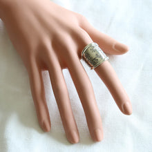 Flower Cigar Band Ring Sterling Silver 925 Boho Celtics Braid Wide Women Cuff gift
