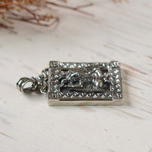 baphomet pendant necklace for men made of sterling silver 925 Satan Pentagram