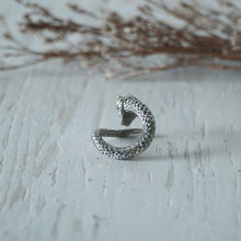 King cobra snake for man made of sterling silver ring 925 biker style