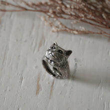 cat ring for unisex made of sterling silver ring 925 cute animal style