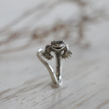 Gecko ring Boho sterling silver 925 lizard bugbear cute animal woman gift Jewelry