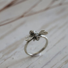 honey Bee Ring Sterling Silver 925 boho Statement Nature Adjustable couple sweet