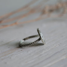 compass ring sterling silver 925 boho nautical women mother statement gift anchor