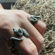 Couple King Cobra Snake made of sterling silver ring 925 for unisex bohemian style
