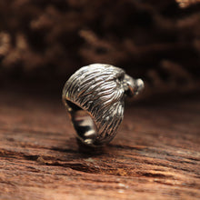 Eagles boar Ring for man made of sterling silver 925 American football style