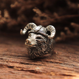 Wolf Norse Thor Ring for men made of sterling silver 925 Viking style