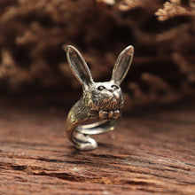 Cat Bunny ring for unisex made of sterling silver 925 cute animal style