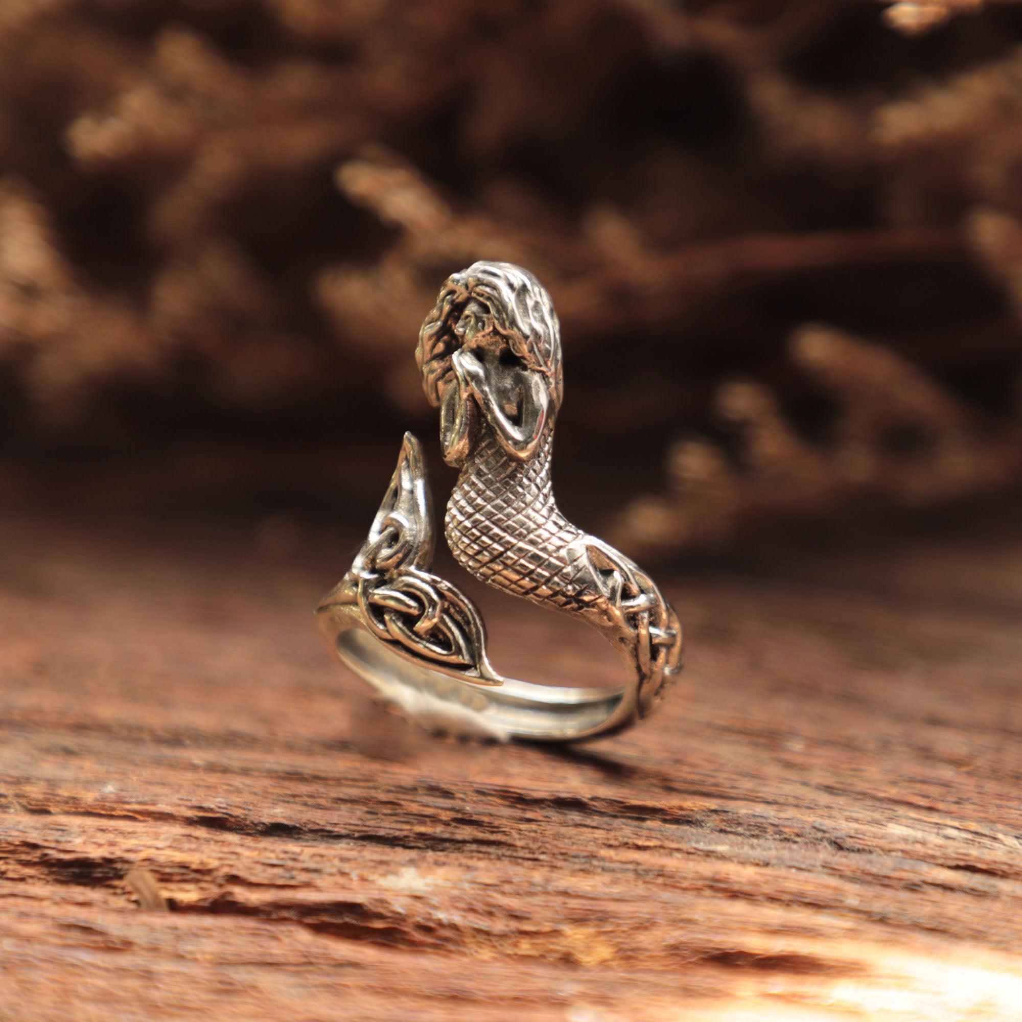 Mermaid sale silver ring