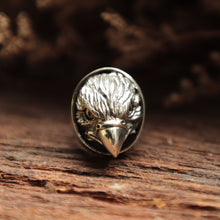 Eagles oval Ring for man made of sterling silver 925 American football style