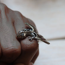 flying Dragon ring sterling silver 925 biker gothic celtic Gift Fantasy Jewelry