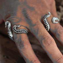 Couple tentacle octopus biker sterling silver ring 925 unisex nautical viking (Including 2 rings)