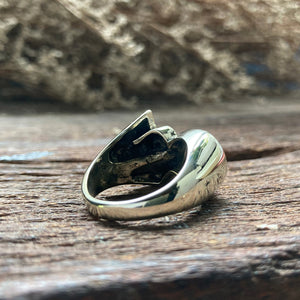Thai number 9 nine ring for unisex made of sterling silver 925 minimalist