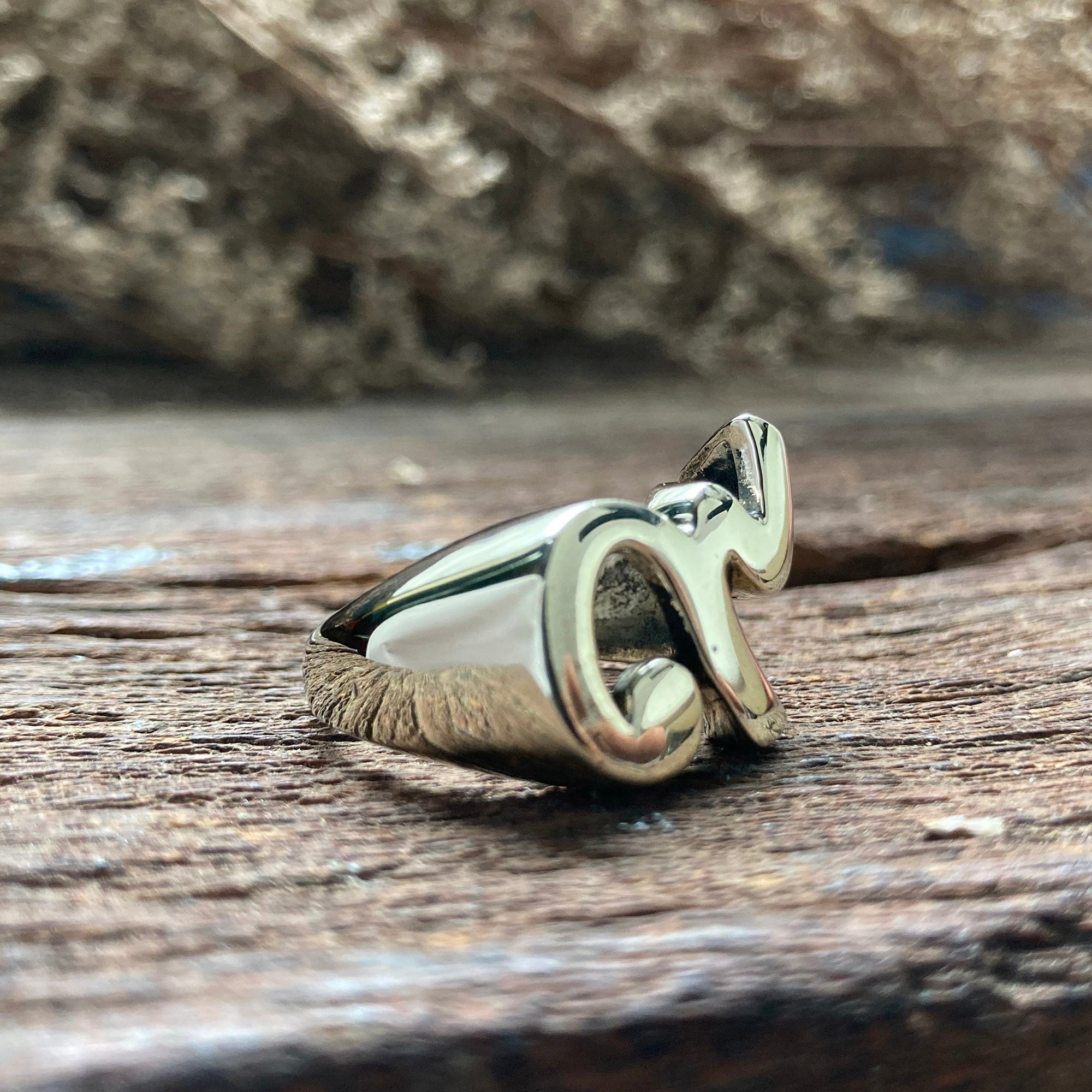 Thai number 9 nine ring for unisex made of sterling silver 925