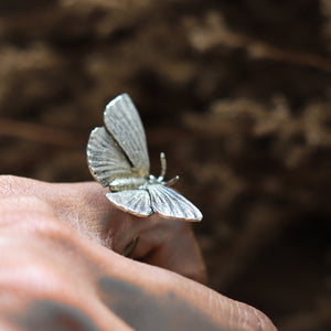 butterfly Ring made of sterling silver 925 for unisex Boho style