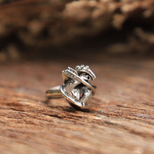 Heart Human love arrow Ring Silver Anatomical Minimal gift for her Engagement
