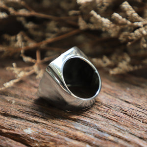 North Star ring for men made of sterling silver 925 Nautical style