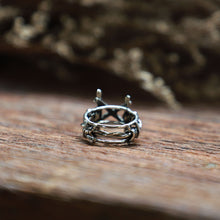 INGUZ Rune barbed wire Ring men sterling silver 925 Viking mammen norse pagan