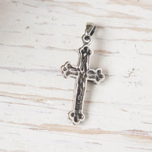 skull Cross pendant necklace for men made of sterling silver 925 Crucifix