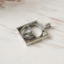 Golden Ratio pendant necklace for men made of sterling silver 925 Geometry