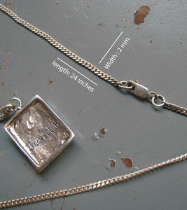 Vintage Mexican Cross Christ Pendant Necklace sterling silver 925 Jesus Biker